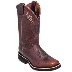 Chippewa brown leather cowboy boots size 7.5 men’s